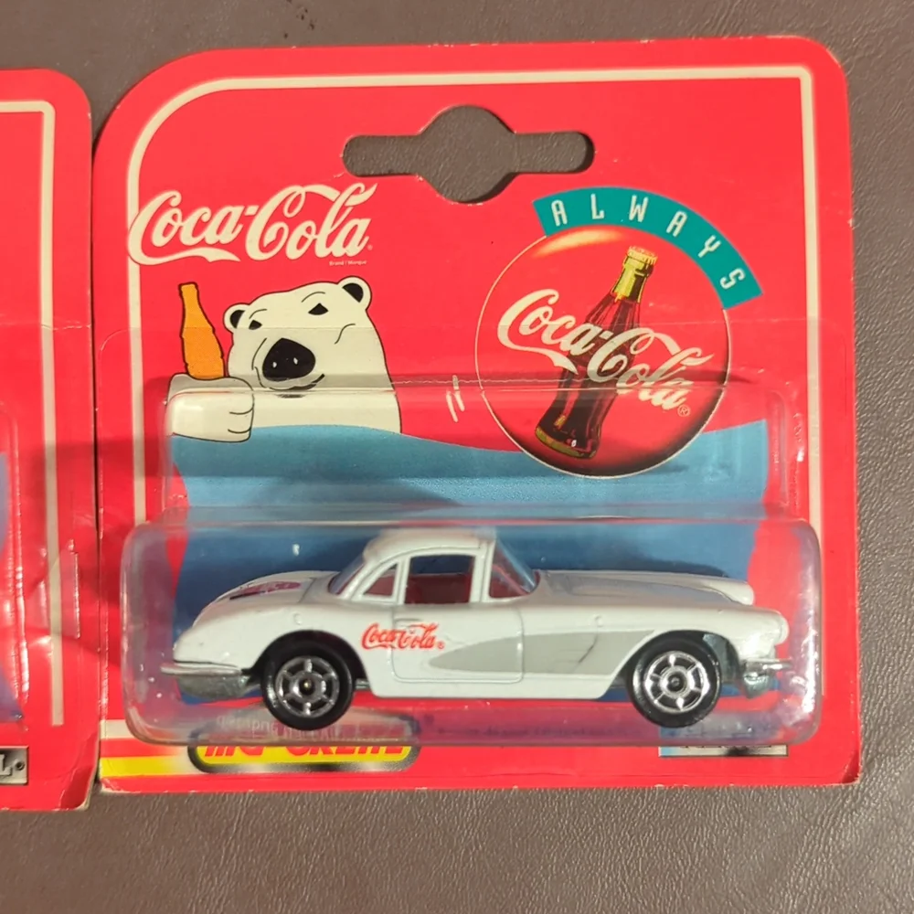 1997 Majorette Coca Cola Coke collectible cars Corvettes T Bird